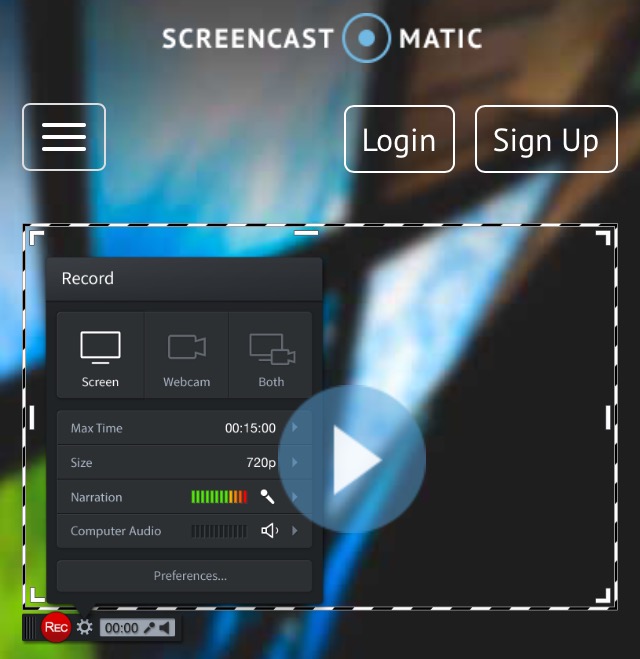 screencast-o-matic for mac or pc