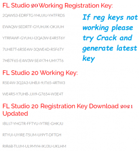 fl studio 20 reg key codes